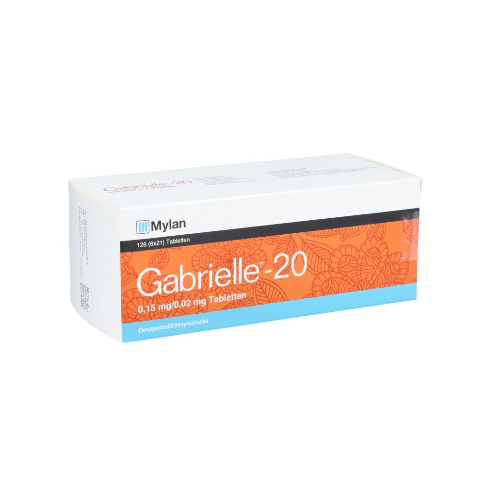 Das Produktfoto zeigt Gabrielle-20 0,15 Mg/0,02 Mg Tabletten (126 stk) PZN 09530082