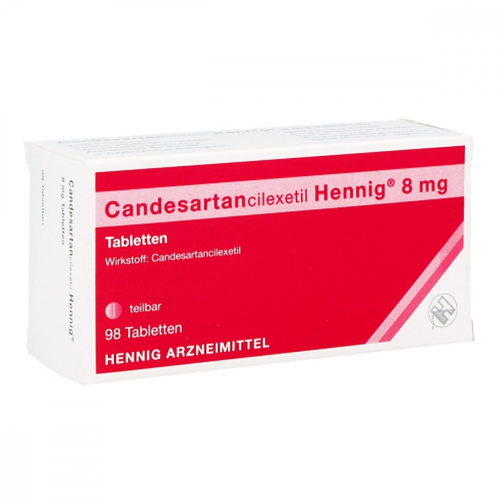 Candesartancilexetil Hennig 8 Mg Tabletten (98 stk)