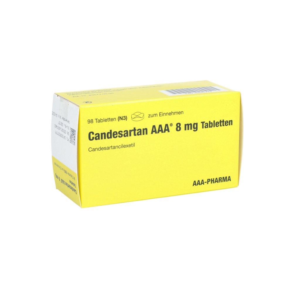 Candesartan Aaa 8 Mg Tabletten (98 stk)