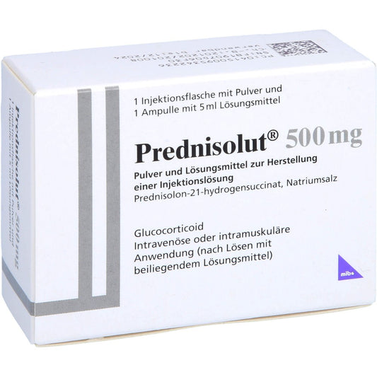 Prednisolut 500 Mg Plv.U.Lsm.Z.H.E.Injektionslsg. (1 stk)