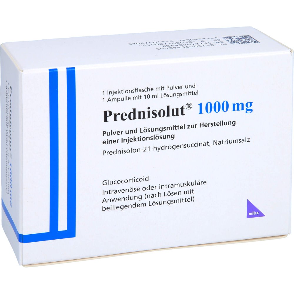Prednisolut 1000 Mg Plv.U.Lsm.Z.H.E.Injektionslsg. (1 stk)