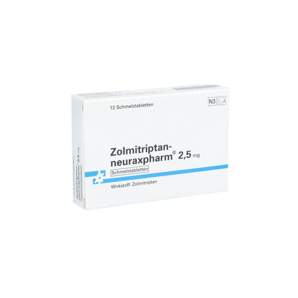 Zolmitriptan-Neuraxpharm 2,5 Mg Schmelztabletten (12 stk)