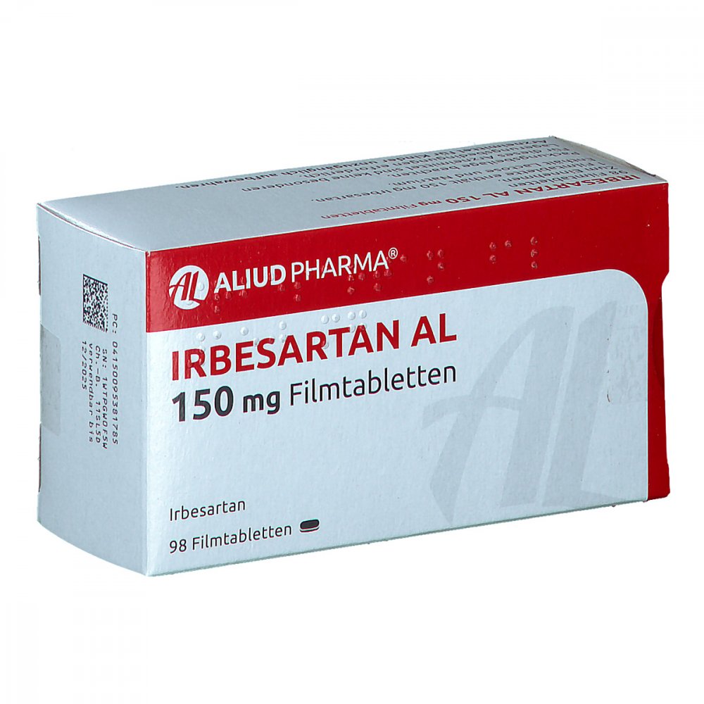 Irbesartan Al 150 Mg Filmtabletten (98 stk)