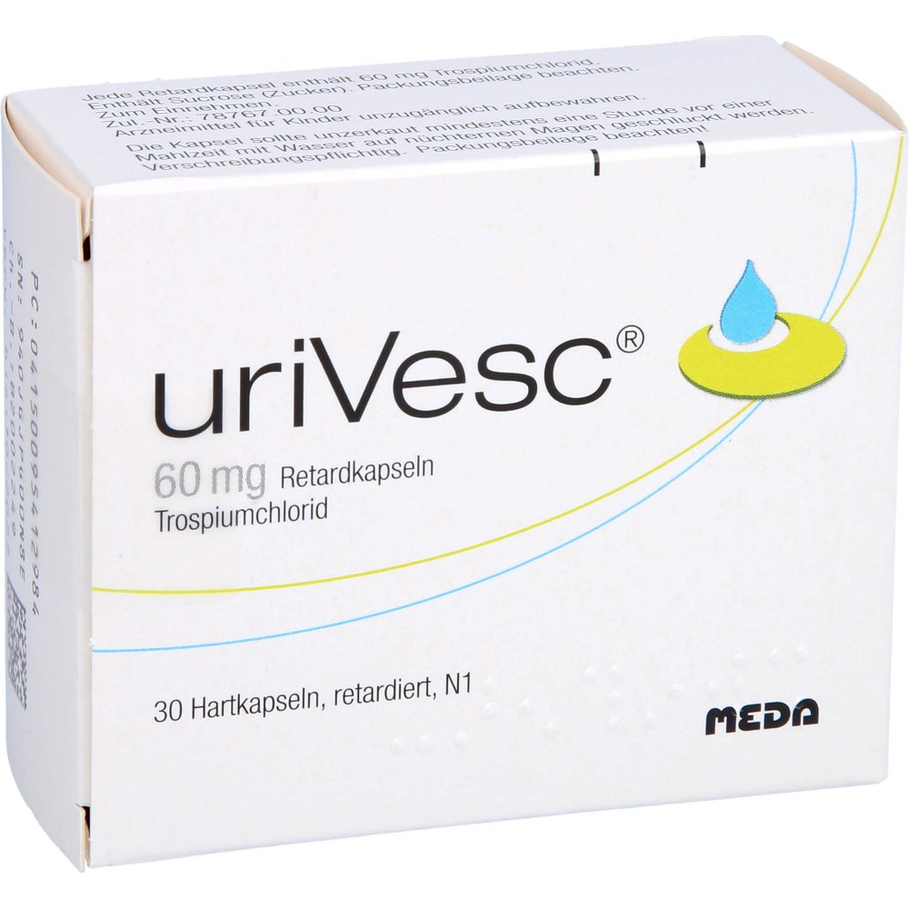 Das Produktfoto zeigt Urivesc Retardkapseln (30 stk) PZN 09541298