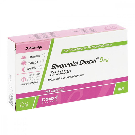 Bisoprolol Dexcel 5 Mg Tabletten (100 stk)