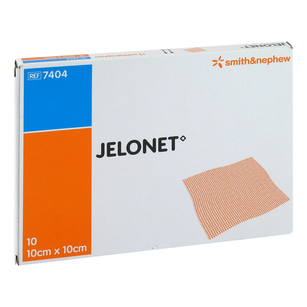 Das Produktfoto zeigt Jelonet Paraffingaze 10x10 Cm Steril (10 stk) PZN 09612756
