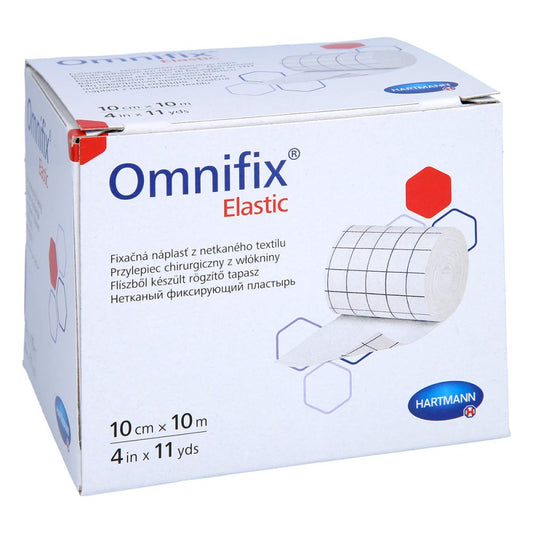 Das Produktfoto zeigt Omnifix Elastic 10 Cmx10 M Rolle (1 stk) PZN 09612791
