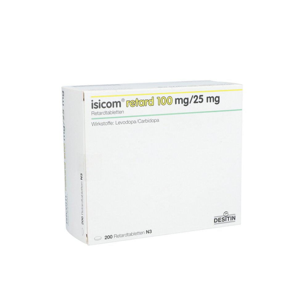 Das Produktfoto zeigt Isicom Retard 100 Mg/25 Mg Retardtabletten (200 stk) PZN 09614206