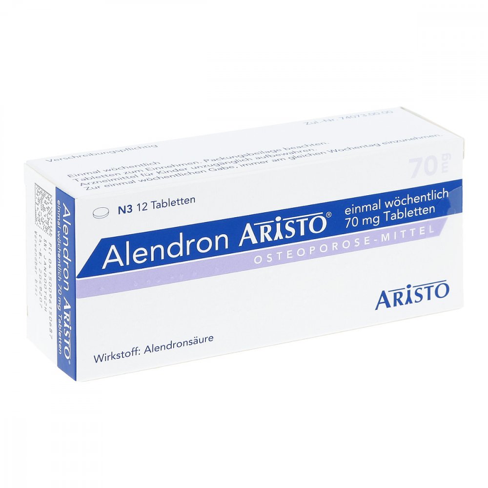 Alendron Aristo 1x Wöchentlich 70 Mg Tabletten (12 stk)