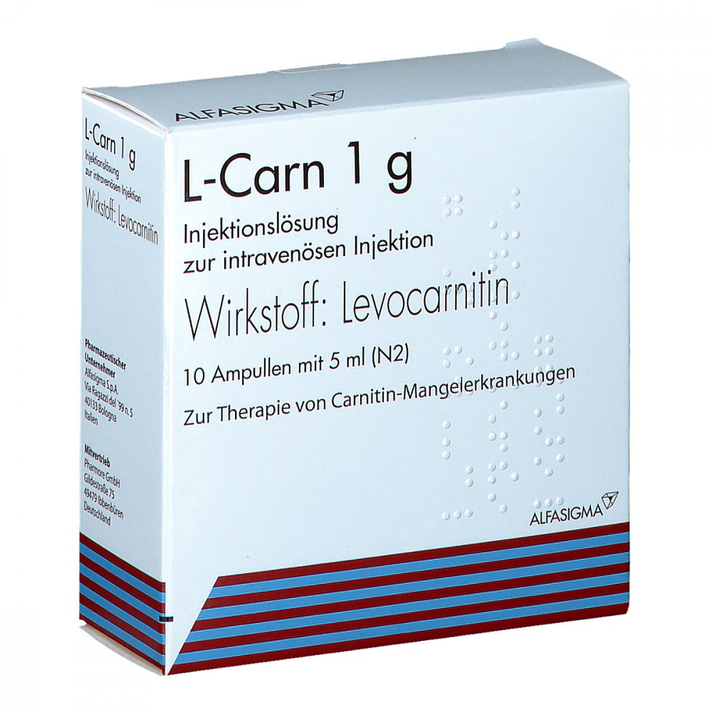 L-Carn 1 G Injektionslösung Ampullen (10X5 ml)