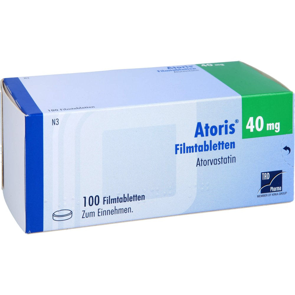 Das Produktfoto zeigt Atoris 40 Mg Filmtabletten (100 stk) PZN 09633793