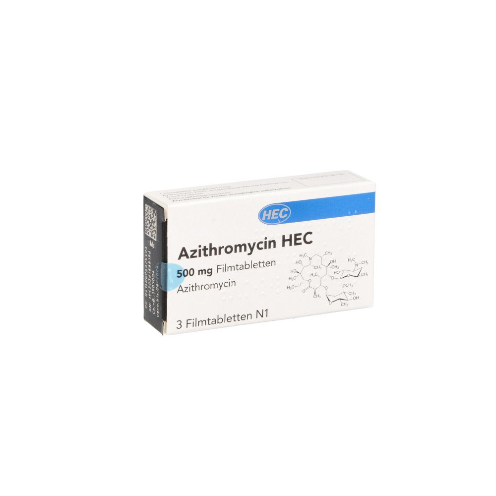 Azithromycin Hec 500 Mg Filmtabletten (3 stk)