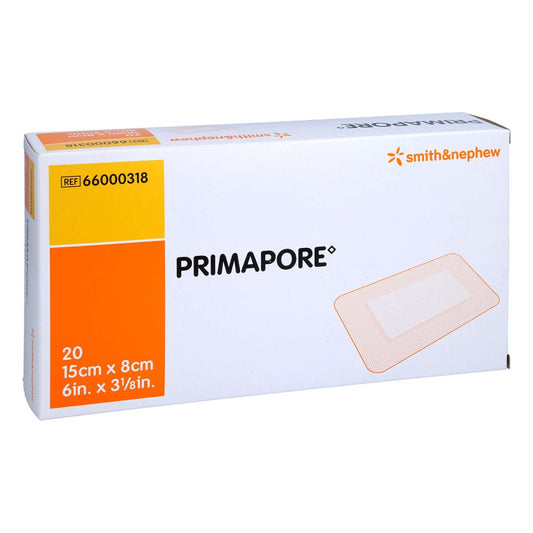 Das Produktfoto zeigt Primapore 8x15 Cm Wundverband Steril (20 stk) PZN 09643811