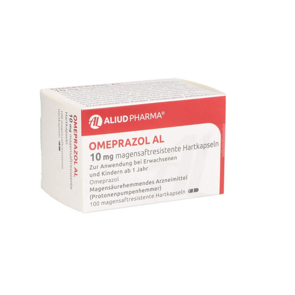 Omeprazol Al 10 Mg Magensaftresistente Hartkapseln (100 stk)