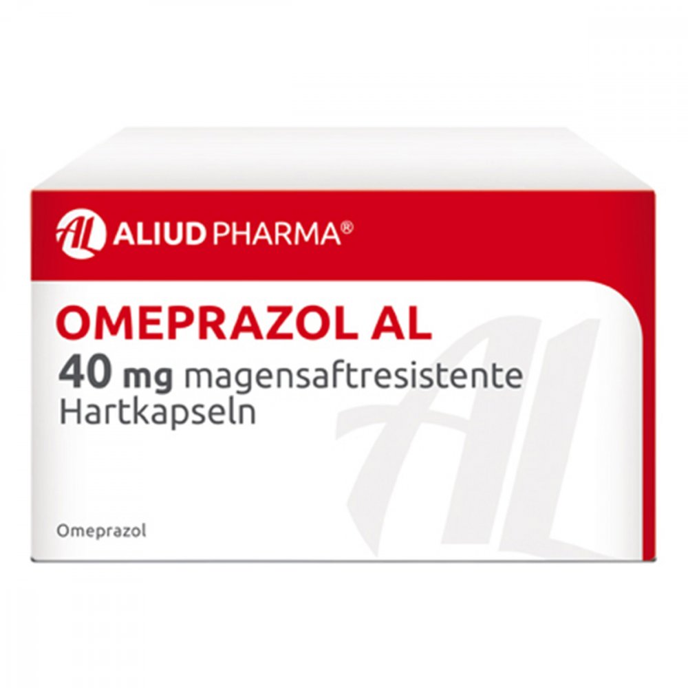Das Produktfoto zeigt Omeprazol Al 40 Mg Magensaftresistente Hartkapseln (30 stk) PZN 09667527
