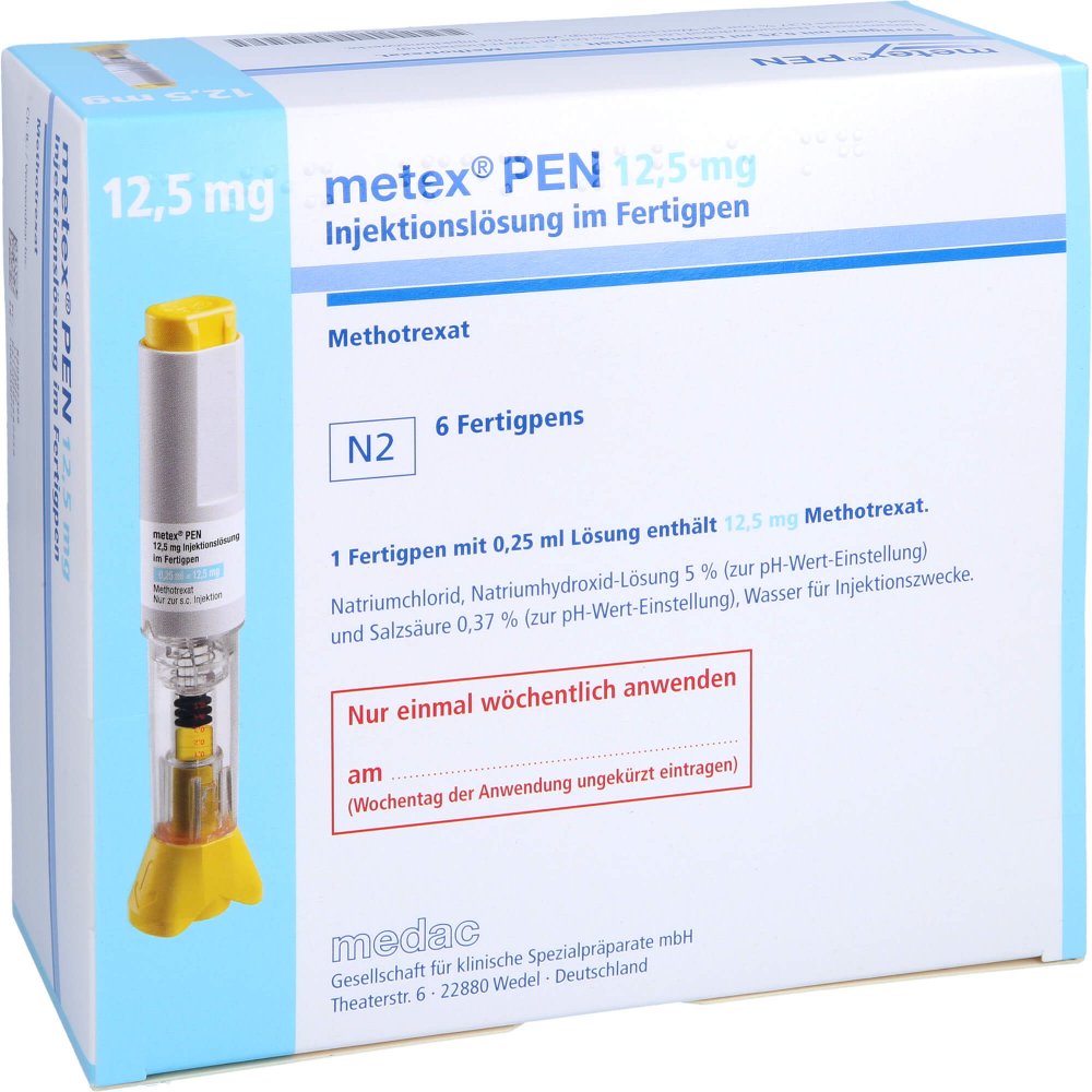 Metex Pen 12,5 Mg (50mg/Ml) Inj.-Lsg.I.E.Fertigpen (6 stk)