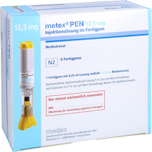 Metex Pen 12,5 Mg (50mg/Ml) Inj.-Lsg.I.E.Fertigpen (6 stk)