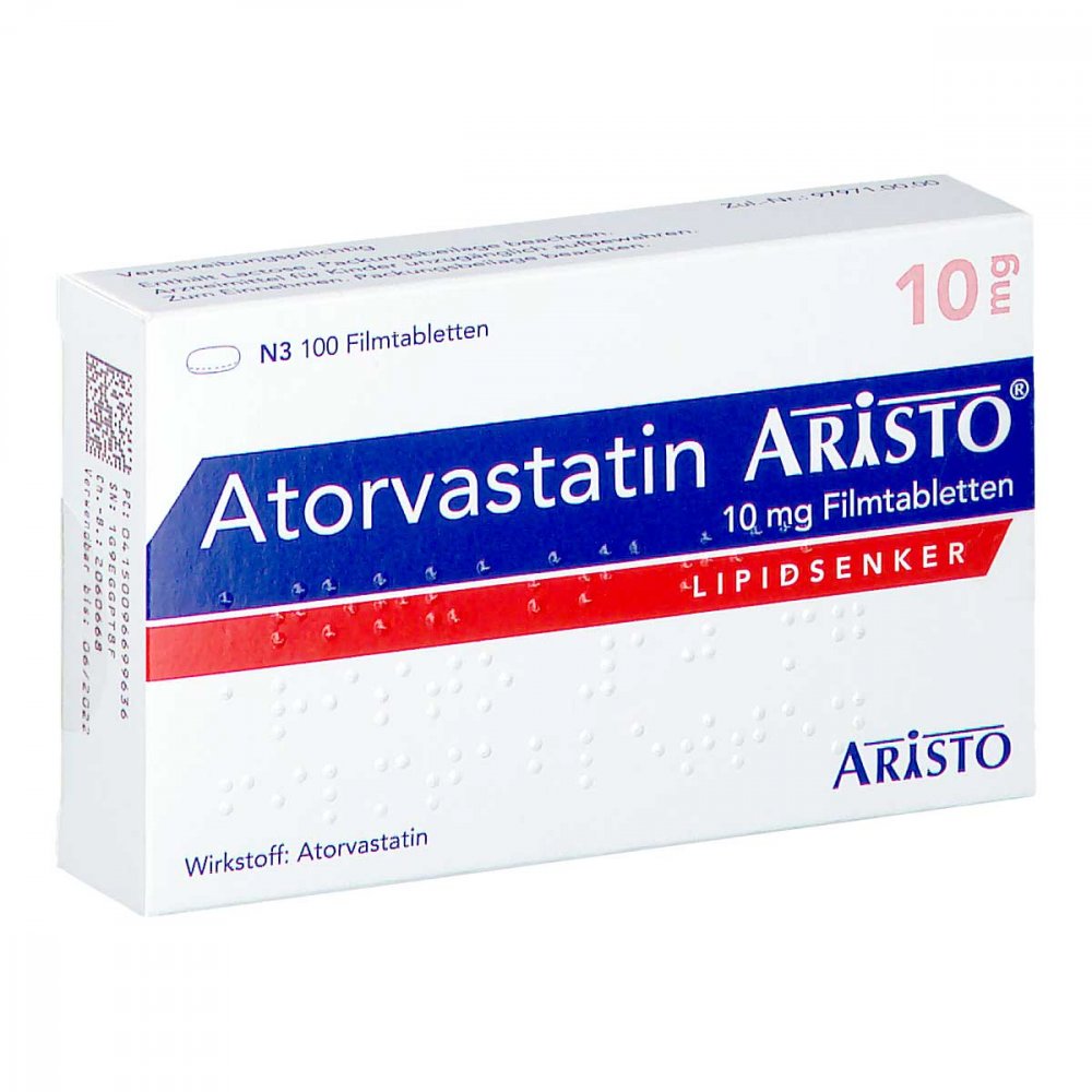 Atorvastatin Aristo 10 Mg Filmtabletten (100 stk)