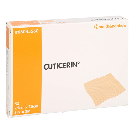Das Produktfoto zeigt Cuticerin 7,5x7,5 Cm Gaze M.Salbenbeschichtung (50 stk) PZN 09680396