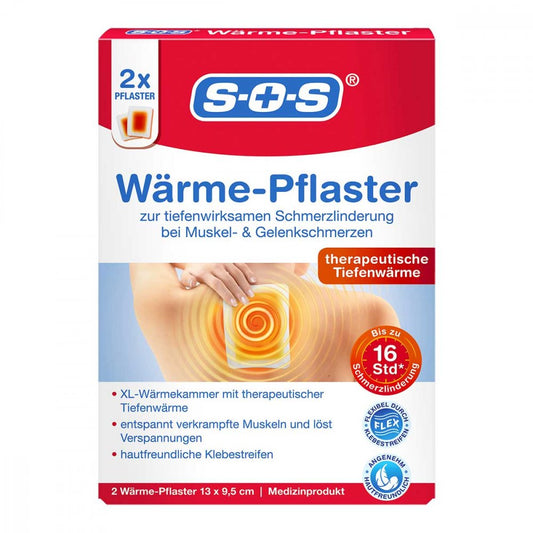 Das Produktfoto zeigt Sos Wärme-Pflaster (2 stk) PZN 09684141