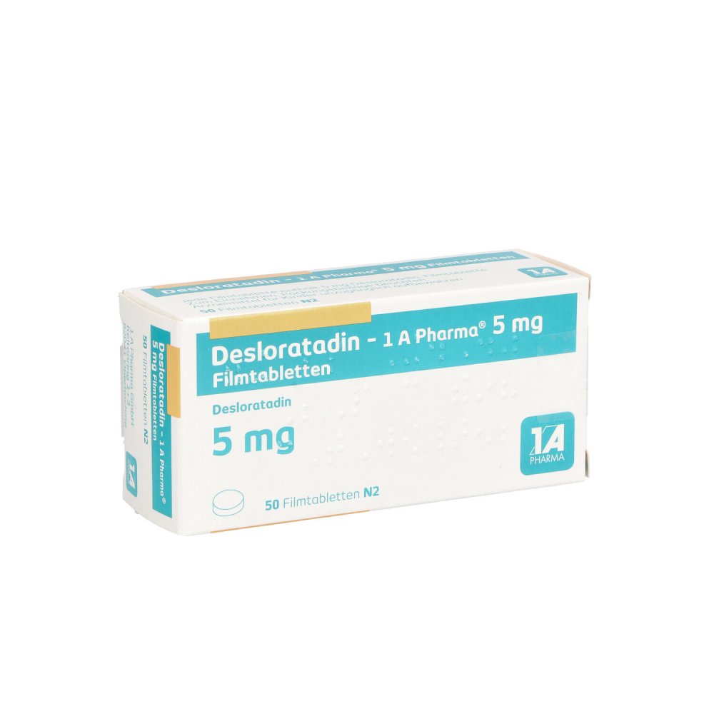 Desloratadin-1a Pharma 5 Mg Filmtabletten (50 stk)