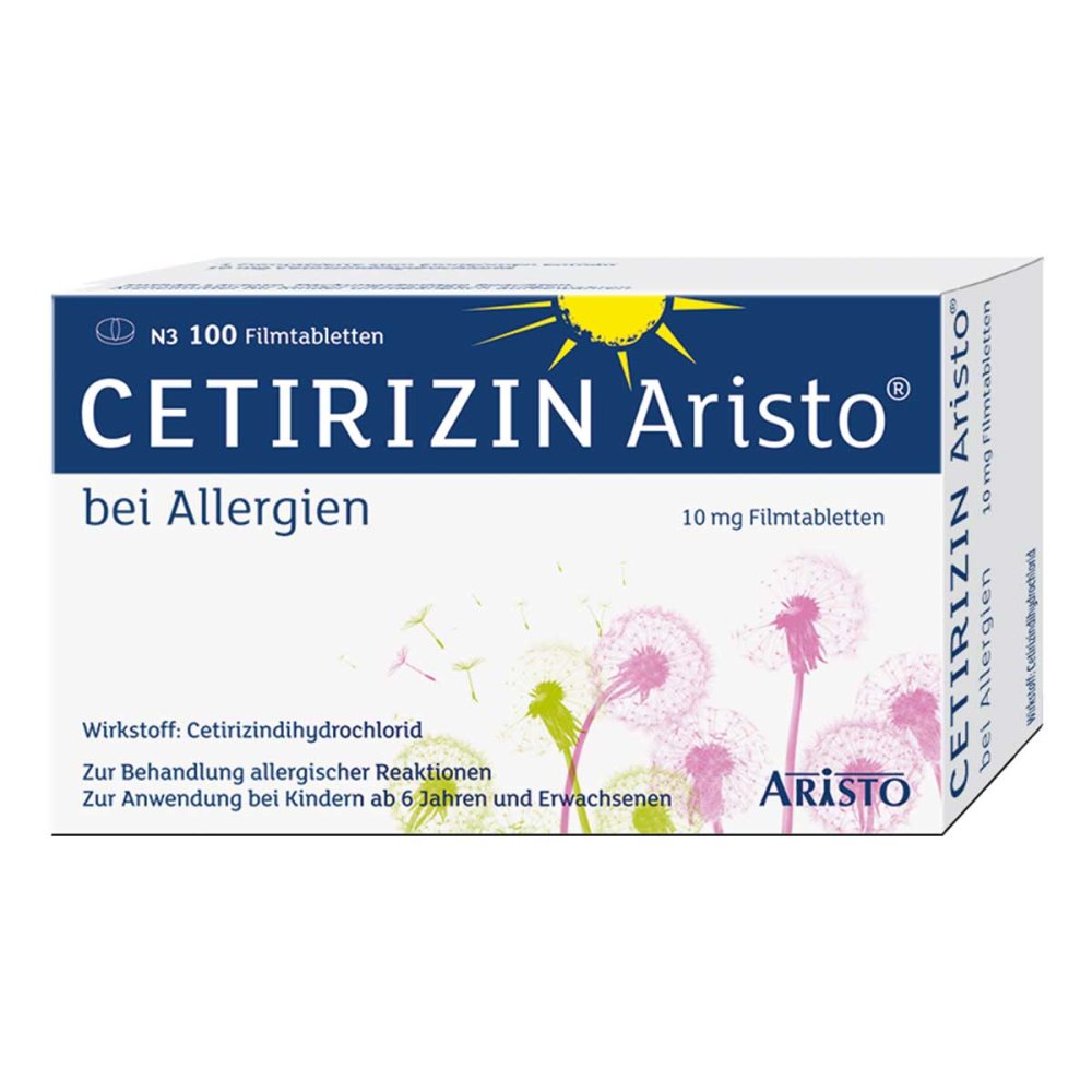 Cetirizin Aristo Bei Allergien 10 Mg Filmtabletten (100 stk)