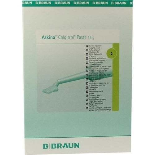 Das Produktfoto zeigt Askina Calgitrol Silberalginat Tamponaden (5X15 g) PZN 09711530