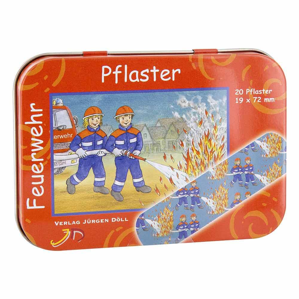 Das Produktfoto zeigt Kinderpflaster Feuerwehr Dose (20 stk) PZN 09718638