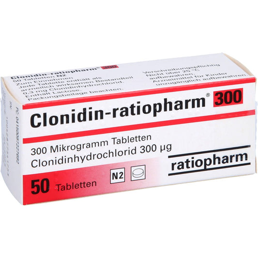 Clonidin-Ratiopharm 300 Tabletten (50 stk)