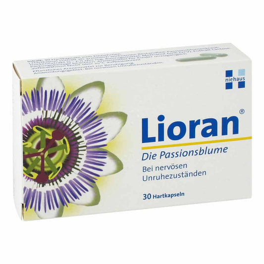 Das Produktfoto zeigt Lioran Die Passionsblume Hartkapseln (30 stk) PZN 09723591
