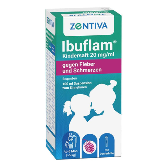 Ibuflam Kindersaft 20mg/Ml Gegen Fieber U.Schmerz. (100 ml)