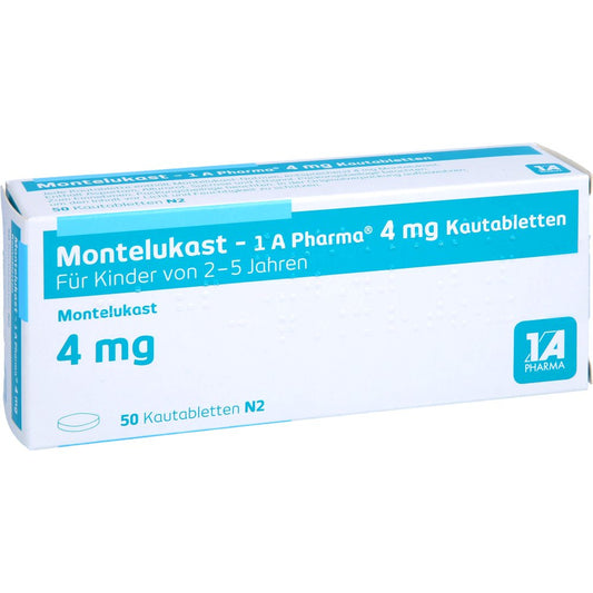 Montelukast-1a Pharma 4 Mg Kautabletten (50 stk)