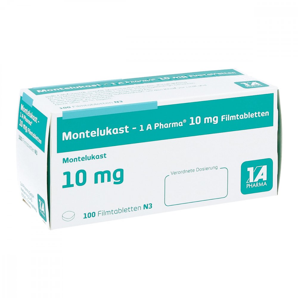 Montelukast-1a Pharma 10 Mg Filmtabletten (100 stk)