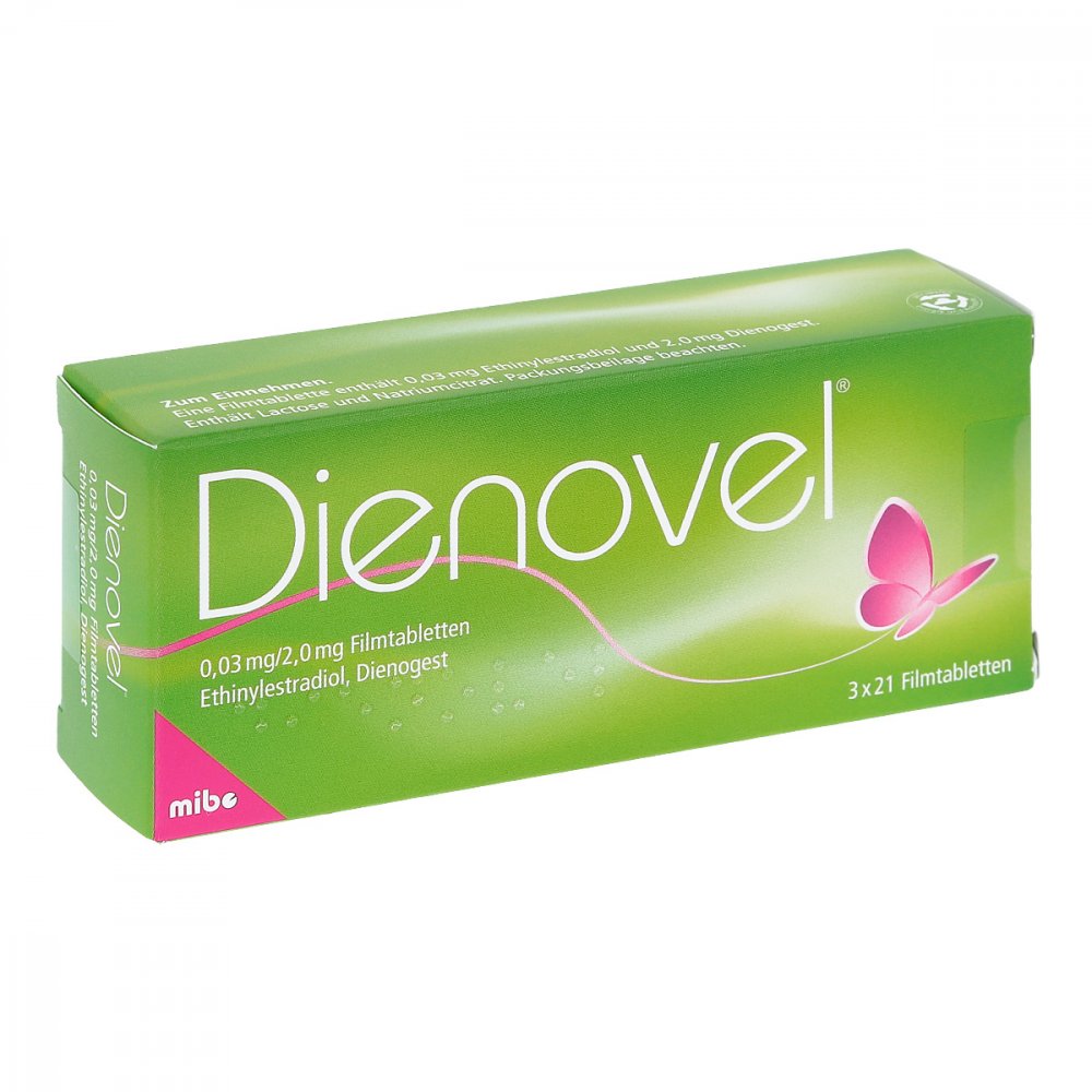 Dienovel 0,03 Mg/2,0 Mg Filmtabletten (3X21 stk)