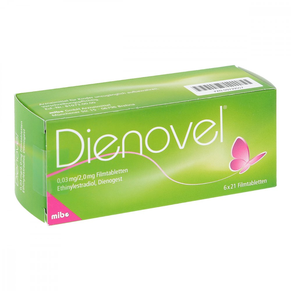 Dienovel 0,03 Mg/2,0 Mg Filmtabletten (6X21 stk)