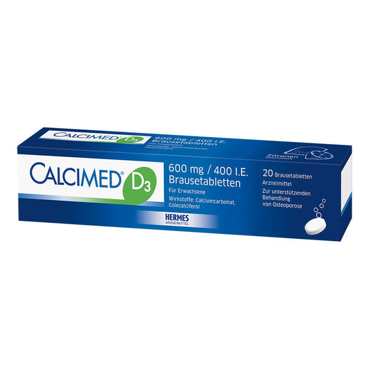 Calcimed D3 600 Mg/400 I.E. Brausetabletten (20 stk)