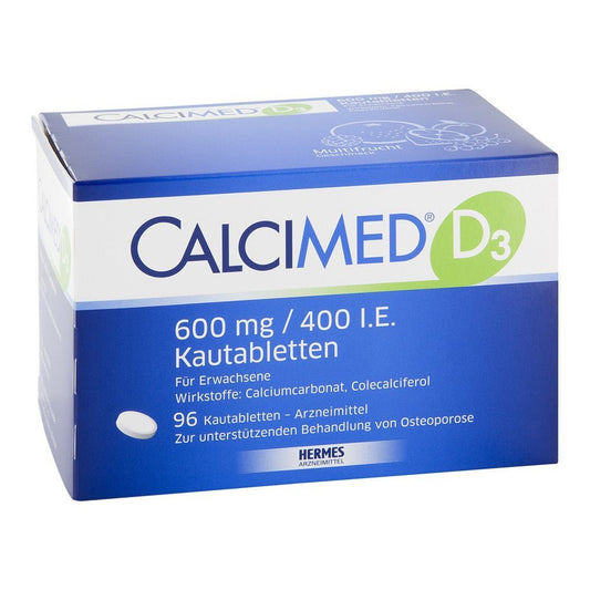 Calcimed D3 600 Mg/400 I.E. Kautabletten (96 stk)