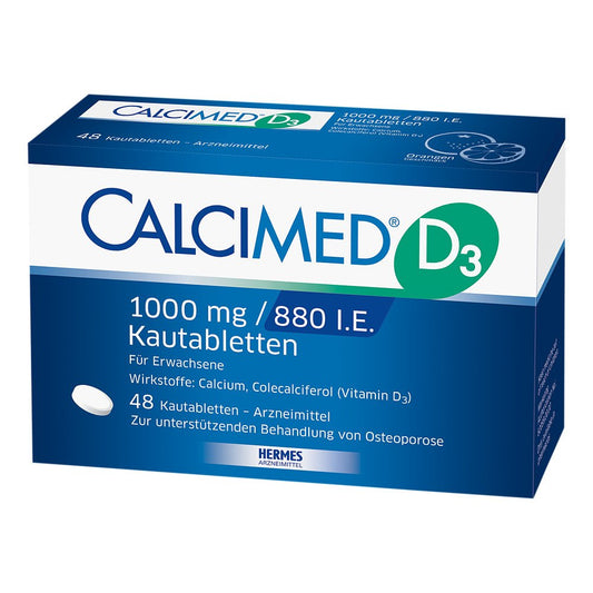 Calcimed D3 1000 Mg/880 I.E. Kautabletten (48 stk)