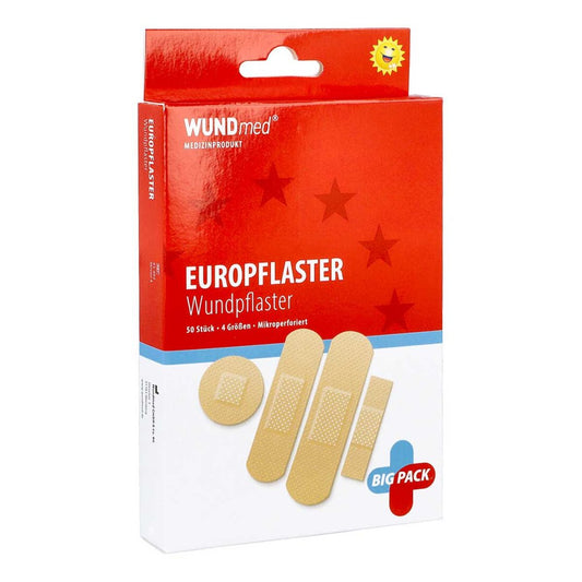 Wundpflaster Luftdurchlässig+Wasserfest 4 Größen (50 stk)