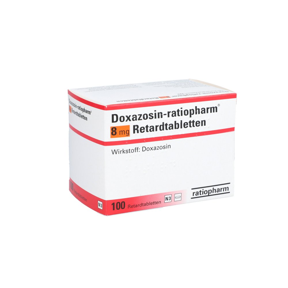 Doxazosin-Ratiopharm 8 Mg Retardtabletten (100 stk)