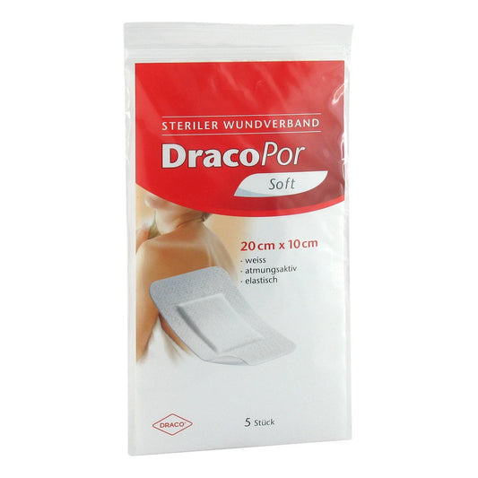 Dracopor Wundverband 10x20 Cm Steril (5 stk)