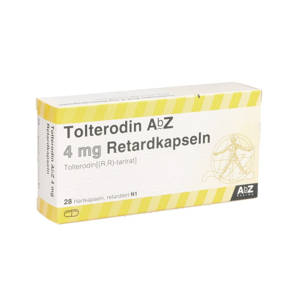 Das Produktfoto zeigt Tolterodin Abz 4 Mg Retardkapseln (28 stk) PZN 09763426