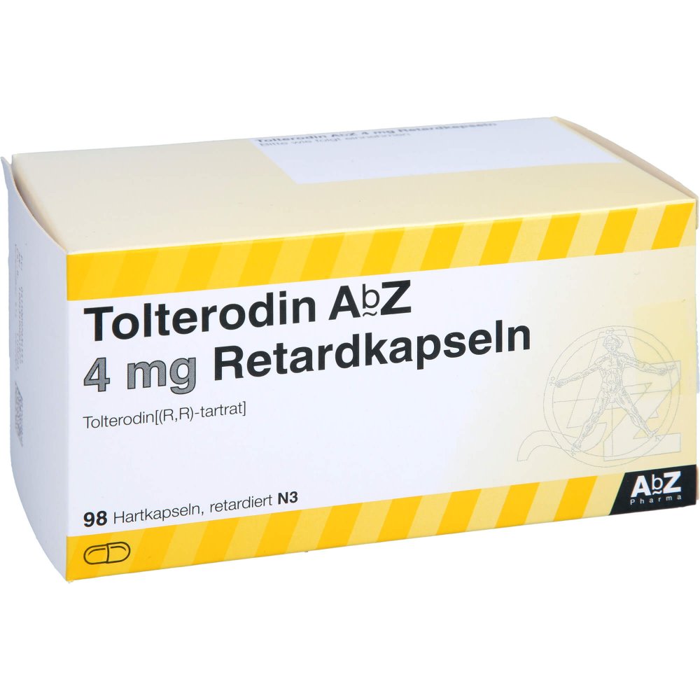 Das Produktfoto zeigt Tolterodin Abz 4 Mg Retardkapseln (98 stk) PZN 09763455
