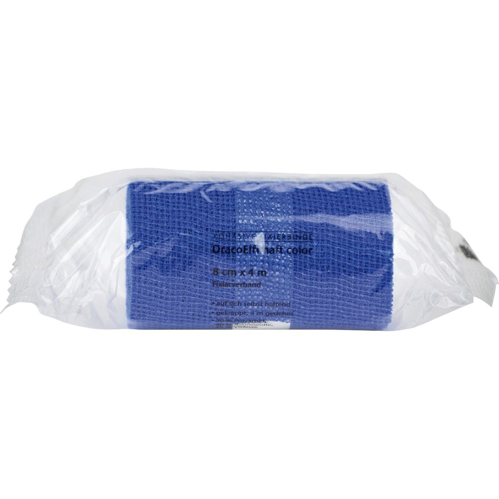 Dracoelfi Haft Color Elast.Fixierb.8 Cmx4 M Blau (1 stk)