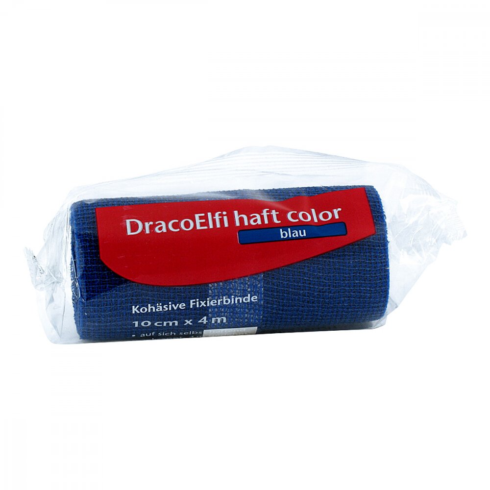 Dracoelfi Haft Color Elast.Fixierb.10 Cmx4 M Blau (1 stk)