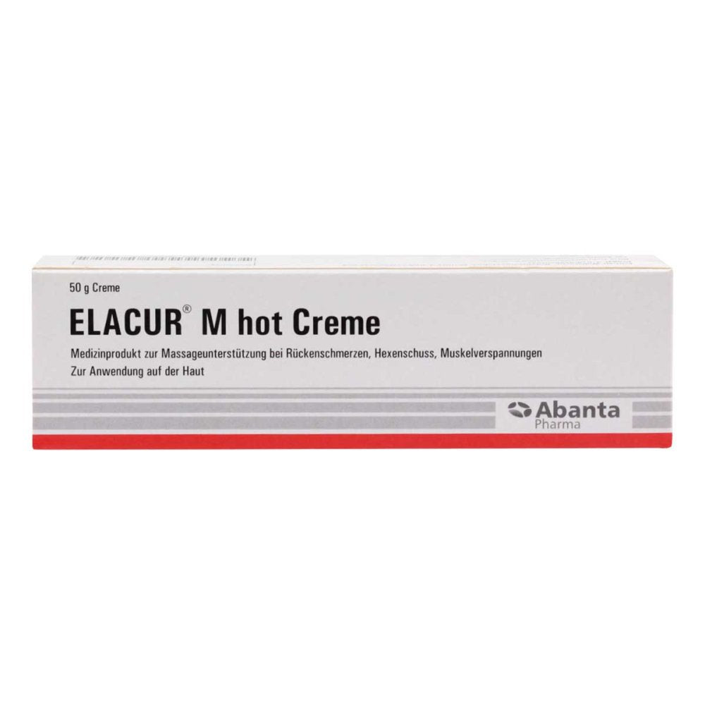 Das Produktfoto zeigt Elacur M Hot Creme (50 g) PZN 09885000
