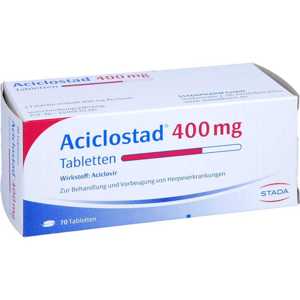 Aciclostad 400 Mg Tabletten (70 stk)