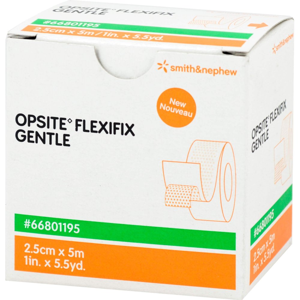 Das Produktfoto zeigt Opsite Flexifix Gentle 2,5 Cmx5 M Verband (1 stk) PZN 09897121