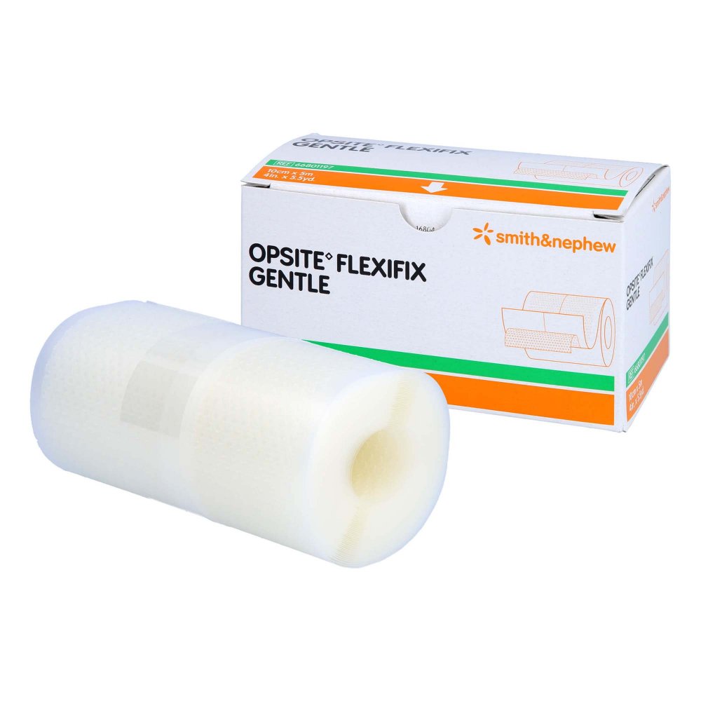 Das Produktfoto zeigt Opsite Flexifix Gentle 10 Cmx5 M Verband (1 stk) PZN 09897144