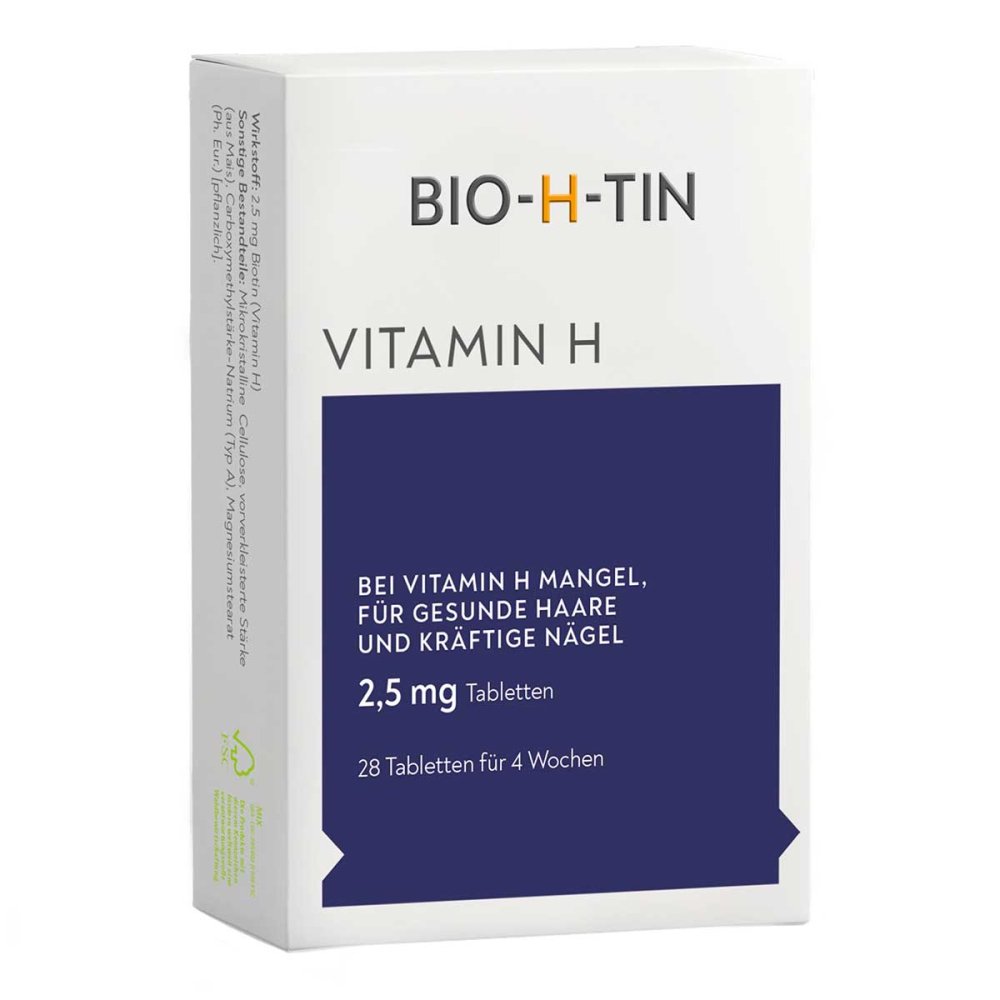 Bio-H-Tin Vitamin H 2,5 Mg Für 4 Wochen Tabletten (28 stk)